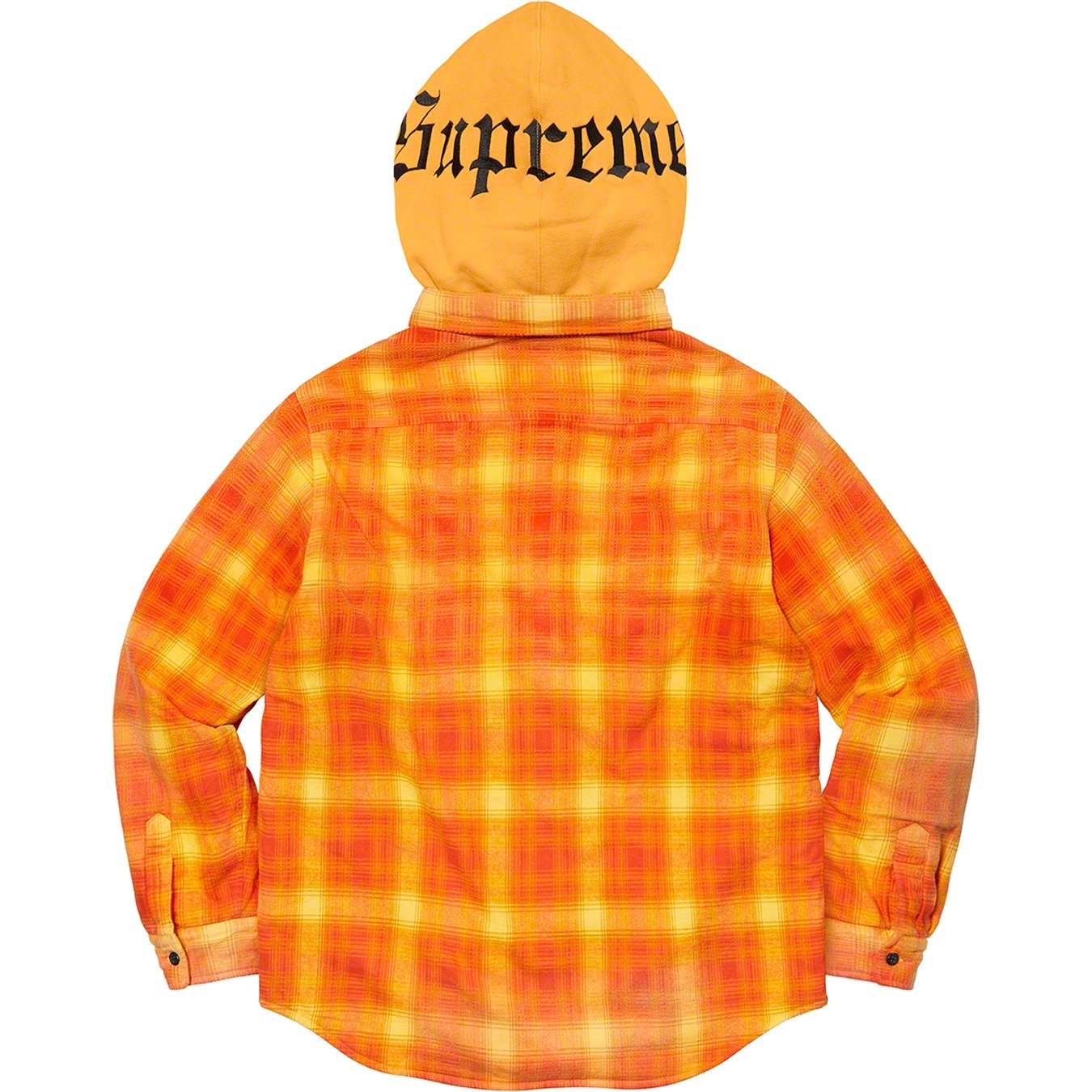 Hooded Flannel Zip Up Shirt view 9